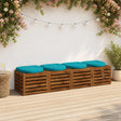 Vidaxl 4-piece zitkussens 4 st 100% polyester turquoise 45 x 45 x 5 cm