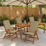 Vidaxl 4-delige hoog rug bhair kussens gemert 4 pcs 100% polyester