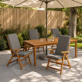 Vidaxl 4-delige hoog rug bhair kussens gemert 4 pcs 100% polyester