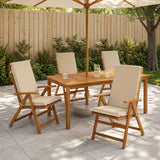Vidaxl 4-delige hoog rug bhair kussens gemert 4 pcs 100% polyester