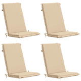 Vidaxl 4-delige hoog rug bhair kussens gemert 4 pcs 100% polyester