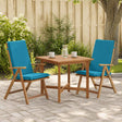 Vidaxl 2-delige hoog rug bhair kussens gemert 2 pcs 100% polyester