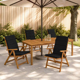 Vidaxl 6-delige hoog rug bhair kussens gemert 100% polyester zwart