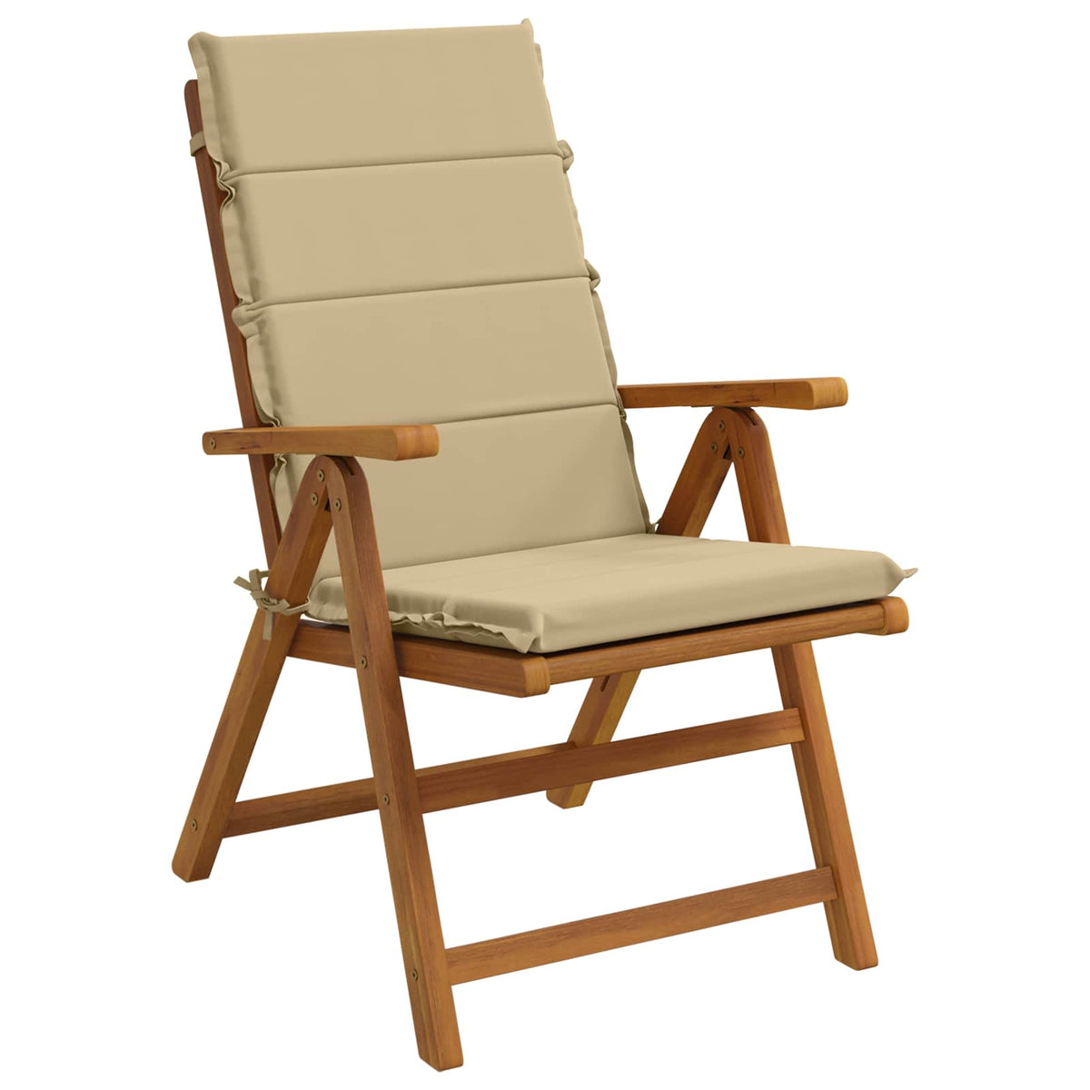 Vidaxl 2-delige hoog rug bhair kussens gemert 100% polyester beige