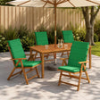 Vidaxl 6-delige hoog rug bhair kussens gemert 100% polyester groen