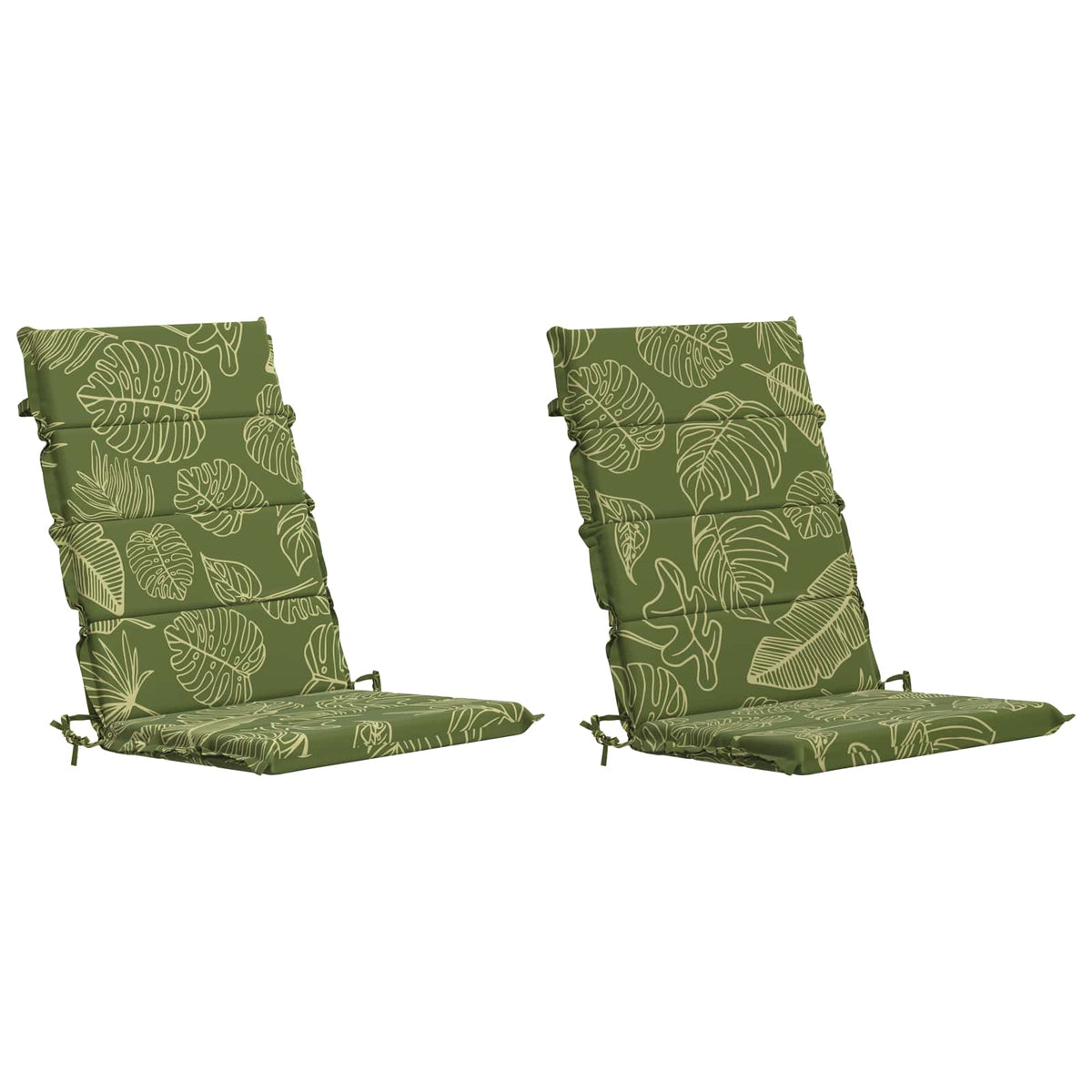Vidaxl 2-delige hoog rug bhair kussens gemert 100% polyester