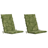 Vidaxl 2-delige hoog rug bhair kussens gemert 100% polyester