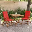 Vidaxl 2-delige hoog rug bhair kussens gemert 100% polyester rood