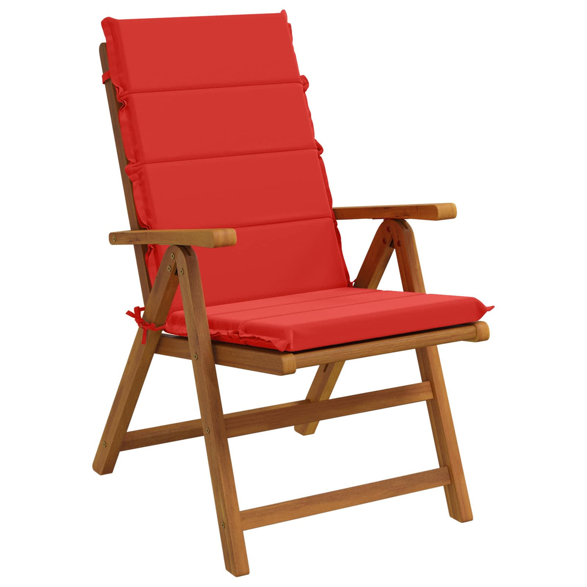 Vidaxl 2-delige hoog rug bhair kussens gemert 100% polyester rood