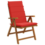 Vidaxl 2-delige hoog rug bhair kussens gemert 100% polyester rood