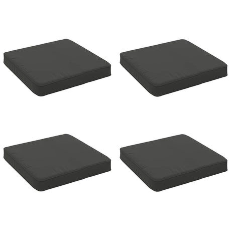 Vidaxl 4-piece zitkussens vught 4 st 100% polyester antraciet