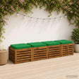 Vidaxl 4-piece zitkussens vught 4 pcs 100% polyester groen