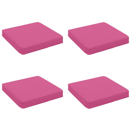 Vidaxl 4-piece zitkussens vught 4 pcs 100% polyester roze