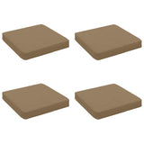 Vidaxl 4-piece zitkussens vught 4 pcs 100% polyester taupe