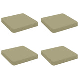 Vidaxl 4-piece zitkussens vught 4 pcs 100% polyester lichtgroen