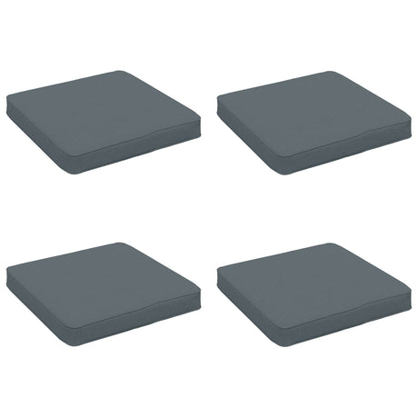 Vidaxl 4-piece zitkussens vught 4 pcs 100% polyester blauw