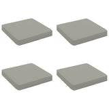Vidaxl 4-piece zitkussens vught 4 pcs 100% polyester grijs