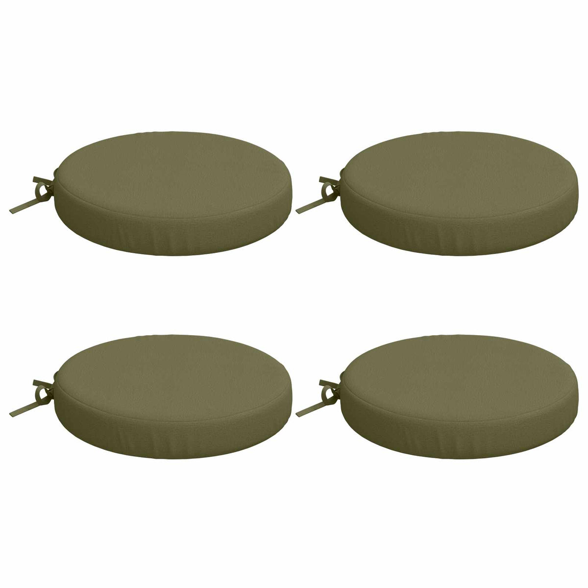 Vidaxl 4-piece zitkussens soest 4 st 100% polyester olijfgroen
