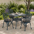 Vidaxl 4-piece zitkussens soest 4 st 100% polyester antraciet