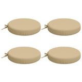 Vidaxl 4-piece zitkussens soest 4 st 100% polyester beige ø 40 x 7 cm