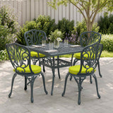Vidaxl 4-piece zitkussens soest 4 st 100% polyester helder groen