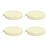 Vidaxl 4-piece zitkussens soest 4 st 100% polyester crèmekleurig