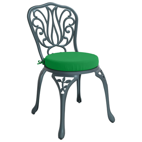 Vidaxl 4-piece zitkussens soest 4 st 100% polyester groen ø 40 x 7 cm