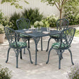 Vidaxl 4-piece zitkussens soest 4 st 100% polyester bladpatroon