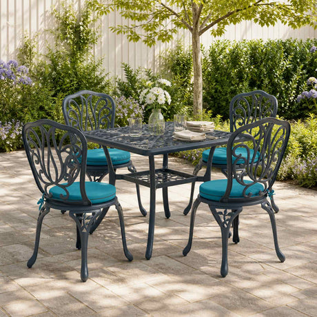 Vidaxl 4-piece zitkussens soest 4 st 100% polyester turquoise