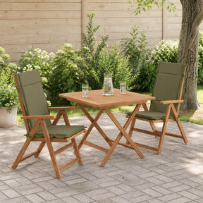 Vidaxl 2-delige hoogrug kussen gemert 2 pcs 100% polyester olijfgroen