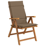 Vidaxl 4-delige hoogrug kussen gemert 4 pcs 100% polyester taupe