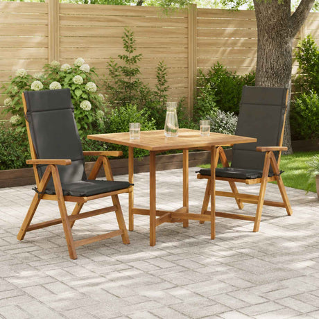 Vidaxl 2-delige hoogrug kussen gemert 2 pcs 100% polyester antraciet