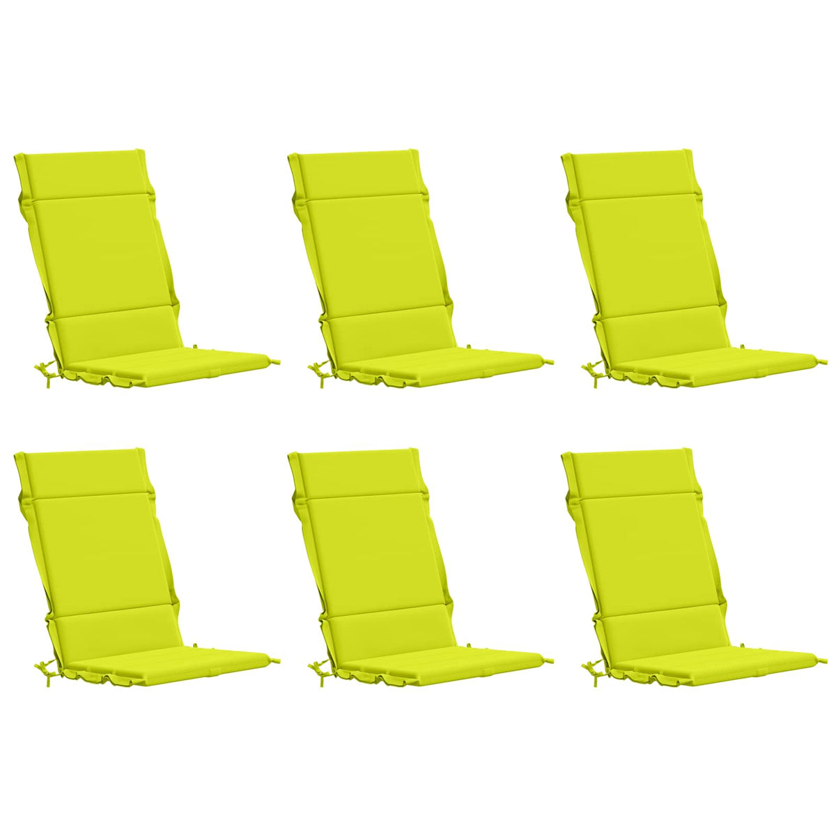 Vidaxl 6-delige hoogrug kussen gemert 6 pcs 100% polyester