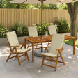 Vidaxl 4-delige hoogrug kussen gemert 4 pcs 100% polyester