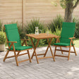 Vidaxl 2-delige hoogrug kussen gemert 2 pcs 100% polyester groen