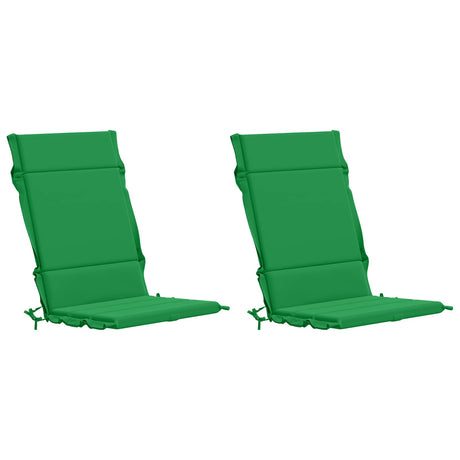 Vidaxl 2-delige hoogrug kussen gemert 2 pcs 100% polyester groen