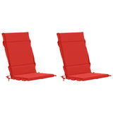 Vidaxl 2-delige hoogrug kussen gemert 2 pcs 100% polyester rood