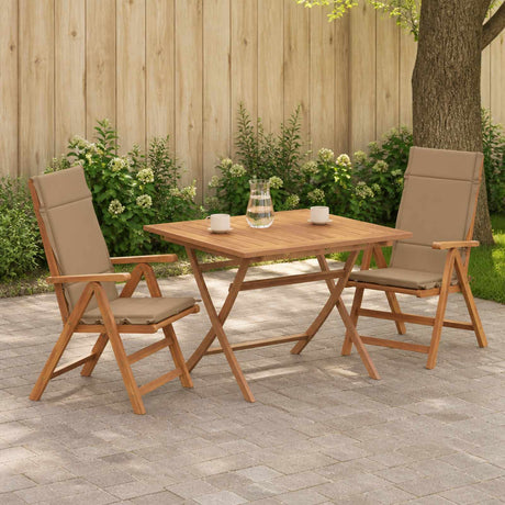 Vidaxl 2-delige hoogrug kussen gemert 2 pcs 100% polyester taupe