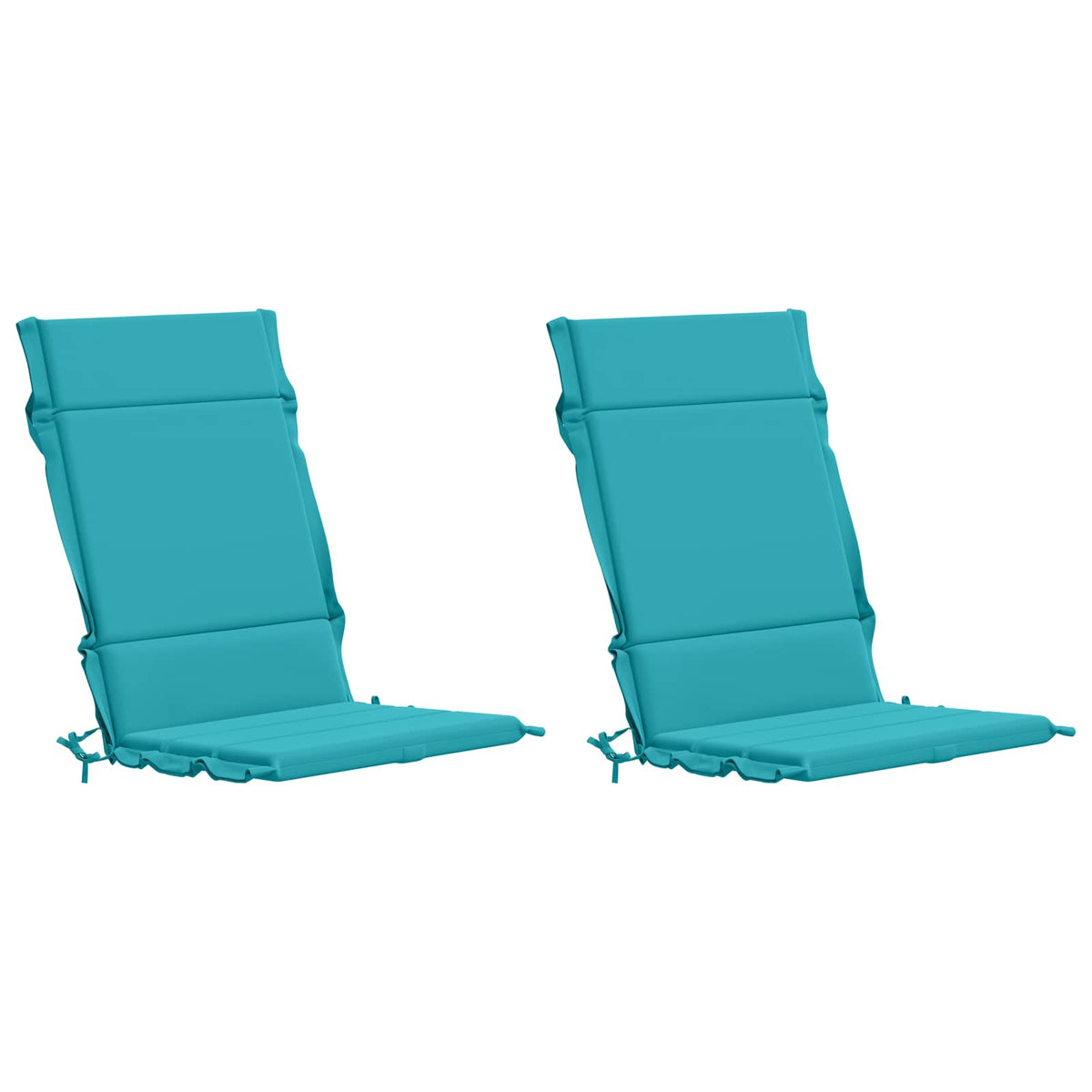 Vidaxl 2-delige hoogrug kussen gemert 2 pcs 100% polyester turquoise