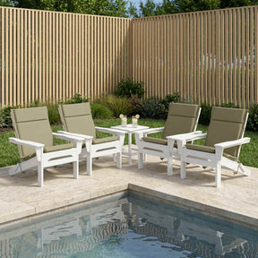 Vidaxl 4-delige hoogrug kussen gemert 4 pcs 100% polyester lichtgroen