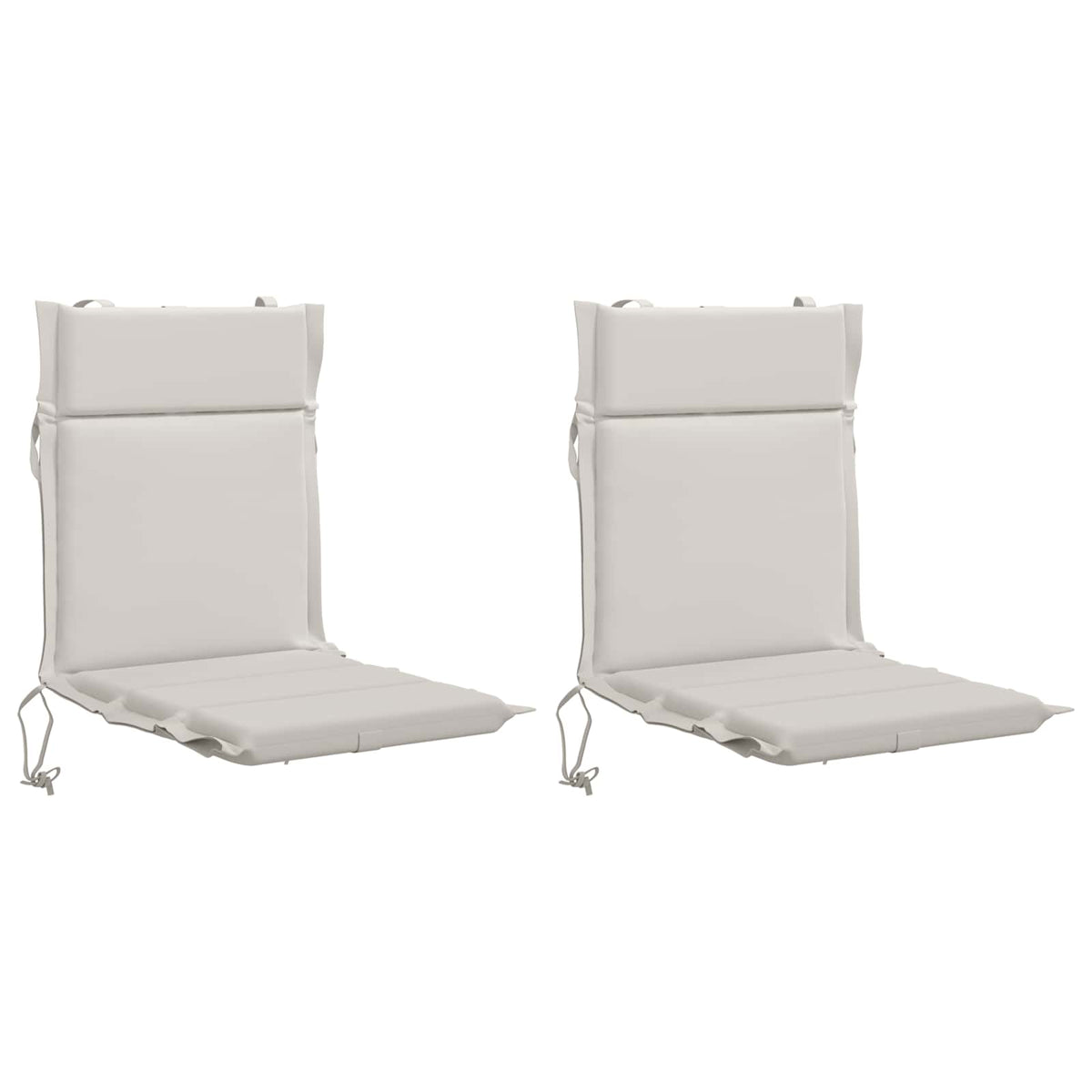 Vidaxl 2-delige hoogrug kussen gemert 2 pcs 100% polyester wit