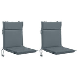 Vidaxl 2-delige hoogrug kussen gemert 2 pcs 100% polyester blauw