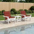 Vidaxl 2-delige hoogrug kussen gemert 2 pcs 100% polyester rood