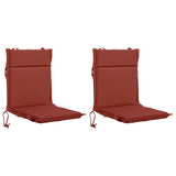 Vidaxl 2-delige hoogrug kussen gemert 2 pcs 100% polyester rood