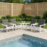Vidaxl 4-delige hoogrug kussen gemert 4 pcs 100% polyester grijs