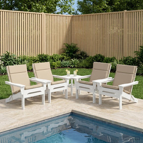 Vidaxl 4-delige hoogrug kussen gemert 4 pcs 100% polyester