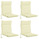 Vidaxl 4-delige hoogrug kussen gemert 4 pcs 100% polyester