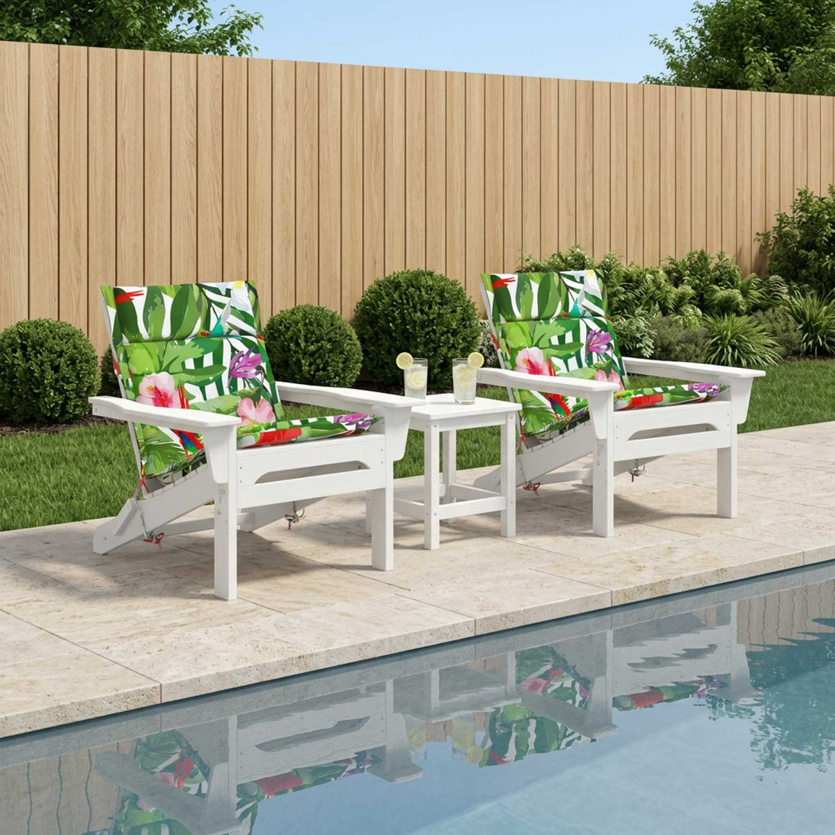 Vidaxl 2-delige hoogrug kussen gemert 2 pcs 100% polyester meerkleurig