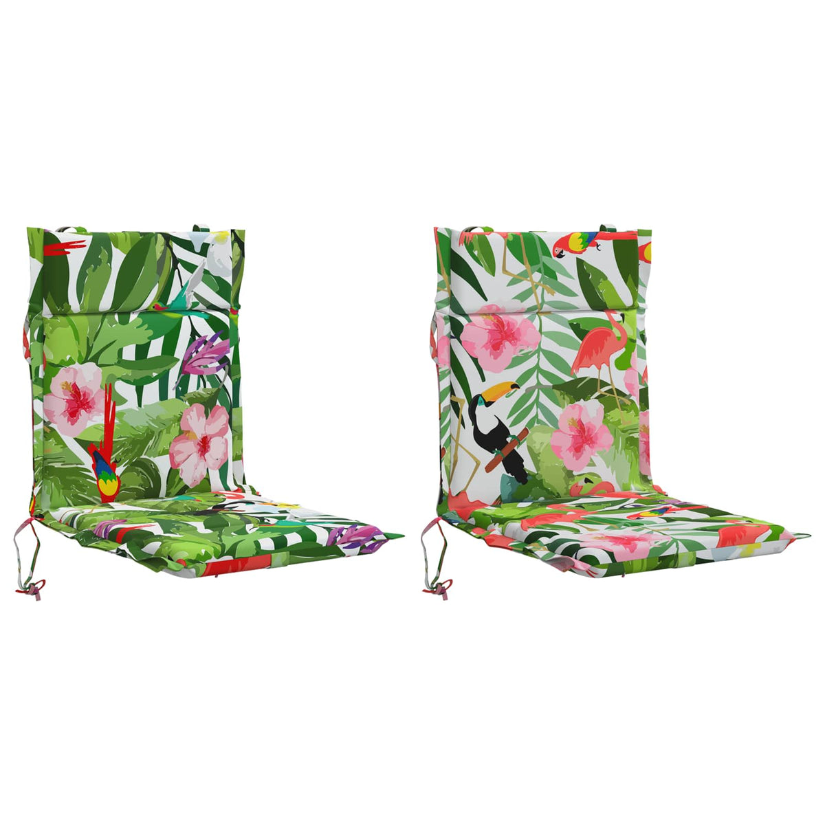 Vidaxl 2-delige hoogrug kussen gemert 2 pcs 100% polyester meerkleurig