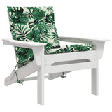 Vidaxl 4-delige hoogrug kussen gemert 4 pcs 100% polyester bladpatroon